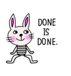 Bunny, I did it my way.(English version)（個別スタンプ：22）