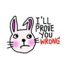 Bunny, I did it my way.(English version)（個別スタンプ：31）