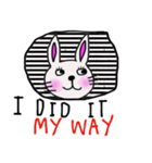 Bunny, I did it my way.(English version)（個別スタンプ：32）