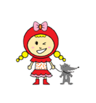 Little Red Hat and Big Wolf（個別スタンプ：21）