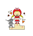 Little Red Hat and Big Wolf（個別スタンプ：22）