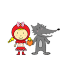 Little Red Hat and Big Wolf（個別スタンプ：23）