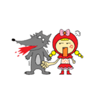 Little Red Hat and Big Wolf（個別スタンプ：24）