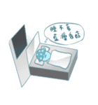 Blue mushrooms sad（個別スタンプ：12）