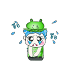 Hello my name is Hikaru. Love frog.（個別スタンプ：6）