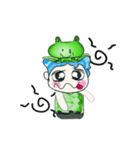 Hello my name is Hikaru. Love frog.（個別スタンプ：9）