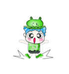 Hello my name is Hikaru. Love frog.（個別スタンプ：14）