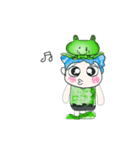 Hello my name is Hikaru. Love frog.（個別スタンプ：16）