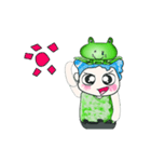 Hello my name is Hikaru. Love frog.（個別スタンプ：17）