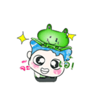 Hello my name is Hikaru. Love frog.（個別スタンプ：19）