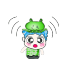 Hello my name is Hikaru. Love frog.（個別スタンプ：21）