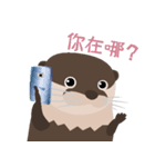 Busy Otter（個別スタンプ：26）