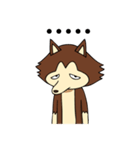 ゆるめのウルフ（個別スタンプ：5）