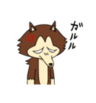 ゆるめのウルフ（個別スタンプ：8）