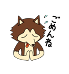 ゆるめのウルフ（個別スタンプ：11）