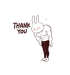 Muscle Animal (Rabbit)（個別スタンプ：8）