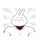 Muscle Animal (Rabbit)（個別スタンプ：26）