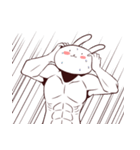 Muscle Animal (Rabbit)（個別スタンプ：33）