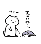 がんばらない桑原さんスタンプ（白猫）（個別スタンプ：3）