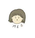 女スタンプ（個別スタンプ：14）