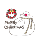 関西弁の白文鳥 冬（お正月・クリスマス）（個別スタンプ：19）