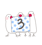 関西弁の白文鳥 冬（お正月・クリスマス）（個別スタンプ：25）