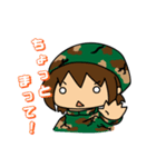 うにゅう軍曹とドラのサバゲースタンプ（個別スタンプ：4）