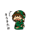うにゅう軍曹とドラのサバゲースタンプ（個別スタンプ：36）