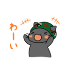 うにゅう軍曹とドラのサバゲースタンプ（個別スタンプ：37）