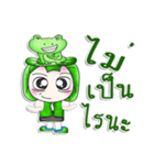 Mr. Miki. I love Frog.^__^（個別スタンプ：23）