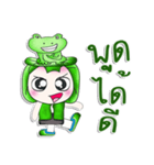 Mr. Miki. I love Frog.^__^（個別スタンプ：27）