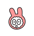 Face of PinkRabbit（個別スタンプ：3）