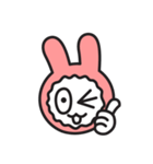 Face of PinkRabbit（個別スタンプ：5）