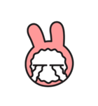 Face of PinkRabbit（個別スタンプ：7）