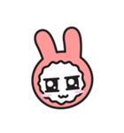 Face of PinkRabbit（個別スタンプ：8）