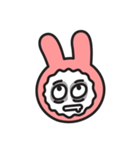 Face of PinkRabbit（個別スタンプ：14）