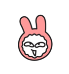 Face of PinkRabbit（個別スタンプ：18）