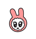 Face of PinkRabbit（個別スタンプ：21）