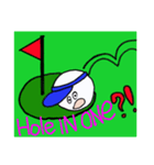 Let's go to the golf（個別スタンプ：15）