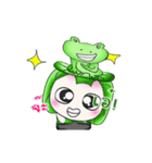 My name is Miki！ Love Frog. ^__^（個別スタンプ：19）