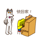 chick and friend's daily: teacher Husky（個別スタンプ：24）