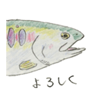 川の魚たち(カラー)（個別スタンプ：32）