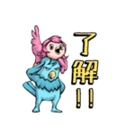 トリ扱い注意！トリオとトリコの鳥スタンプ（個別スタンプ：3）