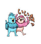 トリ扱い注意！トリオとトリコの鳥スタンプ（個別スタンプ：4）
