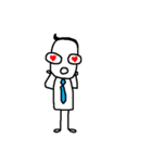 A Man in a Blue Tie（個別スタンプ：8）