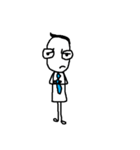 A Man in a Blue Tie（個別スタンプ：31）