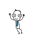 A Man in a Blue Tie（個別スタンプ：35）