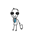 A Man in a Blue Tie（個別スタンプ：36）