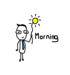 A Man in a Blue Tie（個別スタンプ：37）