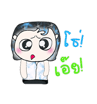 Hello my name is Saki. ^__^！！（個別スタンプ：7）